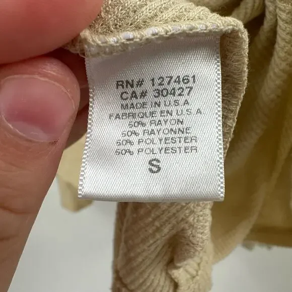 Wildfox Desert Dahlia Waffle knit Henley long sleeve tee - Picture 5 of 7